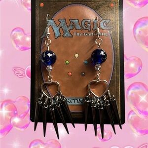 Heart Spiked Earrings